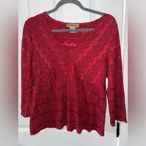 vintage lace v neck blouse